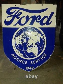 Porcelain Ford Enamel Sign 24x18 Inches Double Sided