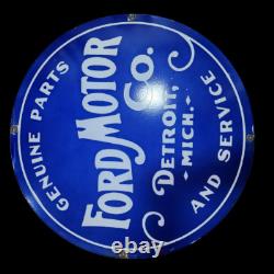 Porcelain Ford Enamel Sign 30x0 Inches Double Sided