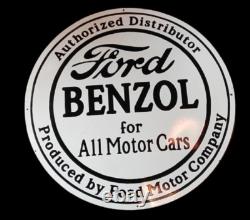 Porcelain Ford Enamel Sign 30x30 Inches Double Sided