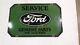 Porcelain Ford Enamel Sign 33x20 Inches Double Sided