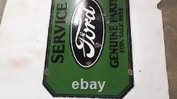 Porcelain Ford Enamel Sign 33x20 Inches Double Sided