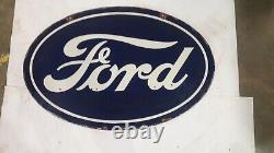 Porcelain Ford Enamel Sign 36x24 Inches Double Sided