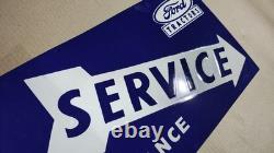 Porcelain Ford Enamel Sign Size 18 x 10 Inches Flange double sided