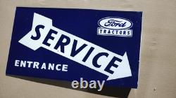 Porcelain Ford Enamel Sign Size 18 x 10 Inches Flange double sided