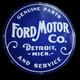 Porcelain Ford Motor Enamel Sign 30x30 Inches Double Sided