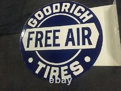 Porcelain Free Air Enamel Sign 18 Inches Double Sided With Flange