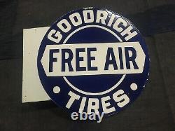 Porcelain Free Air Enamel Sign 18 Inches Double Sided With Flange