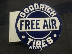 Porcelain Free Air Enamel Sign 18 Inches Double Sided With Flange