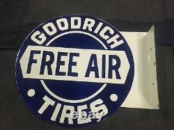 Porcelain Free Air Enamel Sign 18 Inches Double Sided With Flange