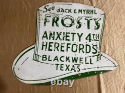 Porcelain Frost's Enamel Sign Size 27x23 Inches Double Sided
