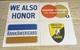 Porcelain Gas Station Credit Cards Advertising Sign Double Sided 1950's 1960's
