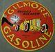 Porcelain Gilmore Gasoline Enamel Sign Size 30 Inches Double Sided