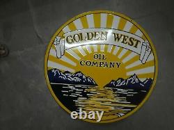 Porcelain Golden West Enamel Sign Size 30 Inch double sided