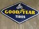 Porcelain Good Year Enamel Sign 36x18 Inches Double Sided