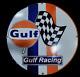 Porcelain Gulf Enamel Sign 30x30 Inches Double Sided