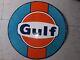 Porcelain Gulf Enamel Sign 30x30 Inches Double Sided