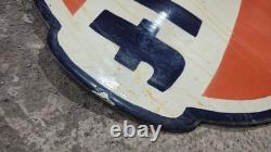 Porcelain Gulf Enamel Sign Size 29 Inches Double Sided