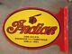 Porcelain Indian Enamel Sign 23x16 Inches Double Sided With Flange