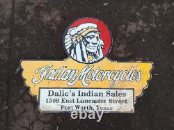 Porcelain Indian Enamel Sign 32x22 Inches Double Sided