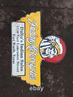 Porcelain Indian Enamel Sign 32x22 Inches Double Sided