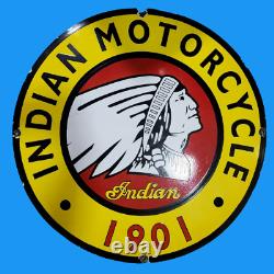Porcelain Indian Enamel Sign Size 30x30 Inches Double Sided