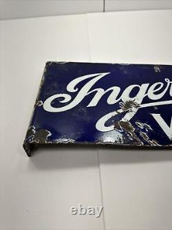 Porcelain Ingersoll Watches Sign Double Sided