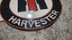 Porcelain International Harvester Enamel Sign Size 18 Inches Flange Double Sided