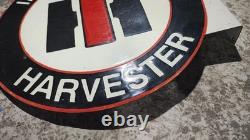Porcelain International Harvester Enamel Sign Size 18 Inches Flange Double Sided
