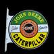 Porcelain John Deere Enamel Sign 18x18 Inches Double Sided With Flange