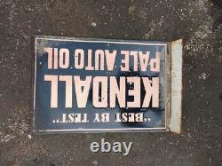 Porcelain Kendall Enamel Sign 18x12 Inches Double Sided With Flange