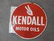 Porcelain Kendall Enamel Sign 18x18 Inches Double Sided With Flange