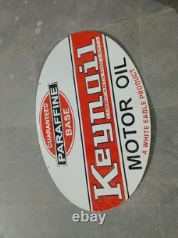 Porcelain Keynoil Enamel Sign 36x24 Inches Double Sided