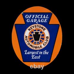 Porcelain Keystone Enamel Sign 36x24 Inches Double Sided