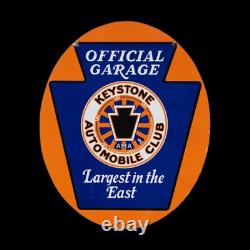 Porcelain Keystone Enamel Sign 36x24 Inches Double Sided