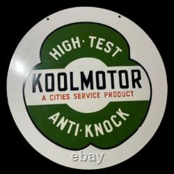 Porcelain Koolmotor Enamel Sign 30x30 Inches Double Sided