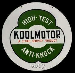 Porcelain Koolmotor Enamel Sign 30x30 Inches Double Sided