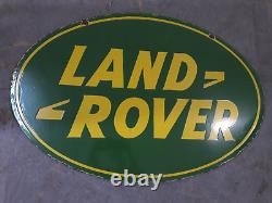 Porcelain Land Rover Enamel Sign 36x24 Inches Double Sided