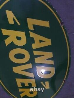 Porcelain Land Rover Enamel Sign 36x24 Inches Double Sided