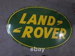 Porcelain Land Rover Enamel Sign 36x24 Inches Double Sided