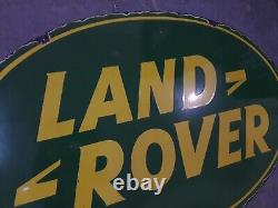 Porcelain Land Rover Enamel Sign 36x24 Inches Double Sided