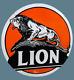 Porcelain Lion Enamel Metal Sign Size 30 X 30 Inches Double Sided