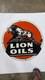 Porcelain Lion Oils Enamel Sign 36x36 Inches Double Sided