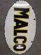 Porcelain Malco Enamel Sign 40x20 Inches Double Sided
