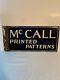 Porcelain Mccall Printed Patterns Double Sided Flange Advertising Sign