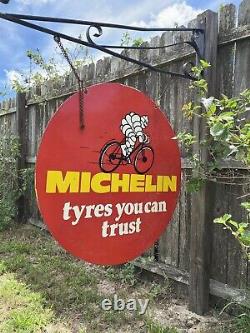 Porcelain Michelin Double Sided Advertising Sign 30 Inches? Fast Ship