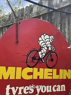 Porcelain Michelin Double Sided Advertising Sign 30 Inches? Fast Ship