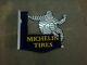 Porcelain Michelin Enamel Sign 20x18 Inches Double Sided With Flange