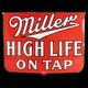 Porcelain Miller Enamel Sign 42x30 Inches Double Sided