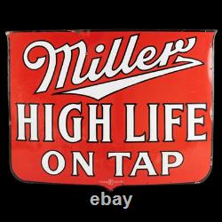 Porcelain Miller Enamel Sign 42x30 Inches Double Sided