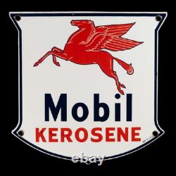 Porcelain Mobil Kerosene Enamel Sign 36x36 Inches Double Sided